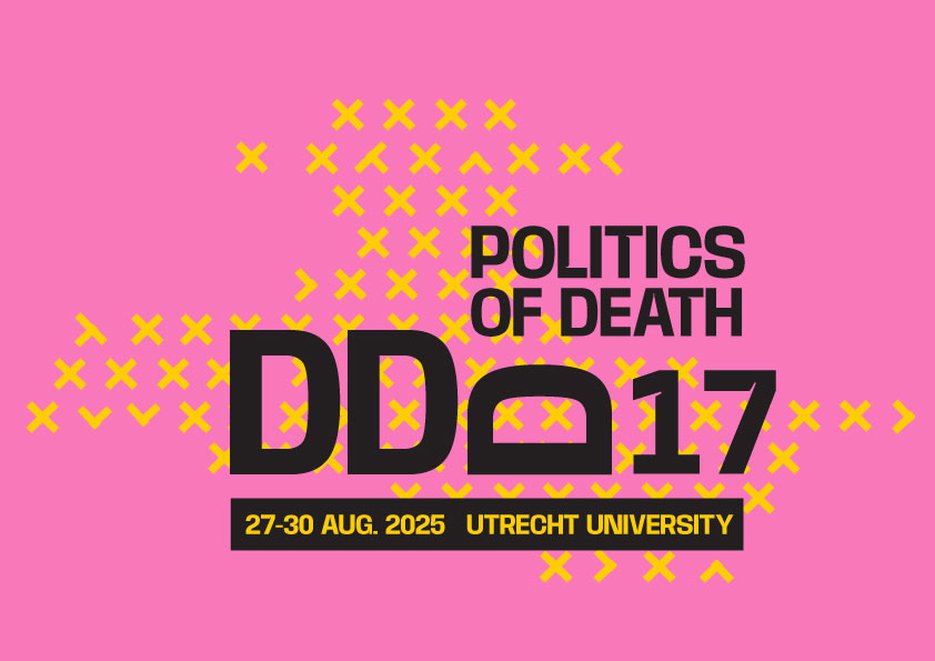 Beeldmerk van de DDD17-conferentie (death dying disposal) in Utrecht van 27-30 augustus 2025.