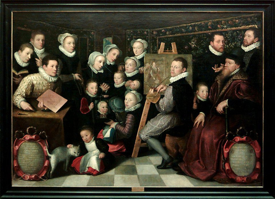 Familieportret geschilderd door Otto van Veen, in 1584. Collectie van Museum Louvre