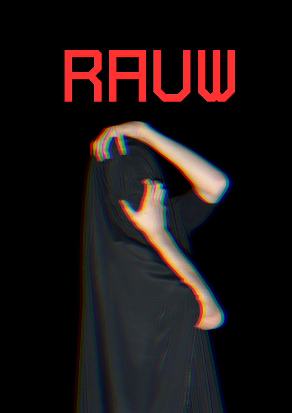 Campagnebeeld theatervoorstelling RAUW. Jeugdtheaterschool TIJ.